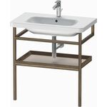 Duravit Handtuchhalter DURASTYLE 440x740mm m Ablage taupe/nussbaum massiv