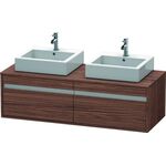 Duravit Waschtischunterbau KETHO 550x1400x426mm nussbaum dunkel