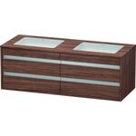 Duravit Waschtischunterbau KETHO 550x1400x496mm nussbaum dunkel