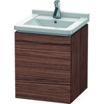 Duravit Waschtischunterbau L-CUBE 447x460x558mm Ans rechts nussbaum dunkel