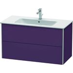 Duravit Waschtischunterbau XSQUARE 560x1010x478mm aubergine seidenmatt