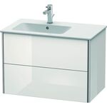 Duravit Waschtischunterbau XSQUARE 560x810x478mm Be links weiß hochglanz