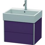 Duravit Waschtischunterbau XSQUARE 397x584x460mm aubergine seidenmatt