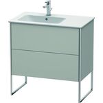 Duravit Waschtischunterbau XSQUARE 832x810x478mm Be links betongrau matt
