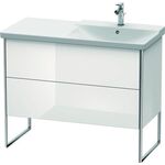 Duravit Waschtischunterbau XSQUARE Be rechts 805x1010x473mm weiß hochglanz