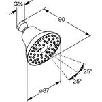 Kludi Kopfbrause A-QA DN 15 chr