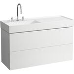 Laufen Waschtischunterbau KARTELL 600x1180x450mm, 2 Schubladen weiß matt
