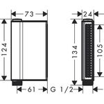 Handbrause AXOR SHOWERSOLUTIONS ONE 2jet chrom
