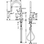 HG Einhebel-Spültischmischer 210 TALIS M Ausziehauslauf chrom