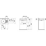 Laufen Waschtisch VAL 530x400mm LCC we mit Überlauf 1 Hahnloch