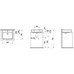 Laufen Aufsatzwaschtisch LAUFEN PRO A m ÜL 1 HL-Ausf. 550x480mm weiß