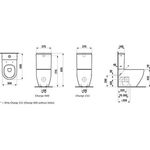 Laufen Stand-WC-Kombination LAUFEN PRO Tiefspüler, 4,5 / 3 l weiß LCC
