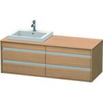 Duravit Waschtischunterbau KETHO 550x1400x496mm WT li europäische eiche