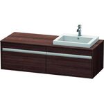 Duravit Waschtischunterbau KETHO 550x1400x426mm WT rechts kastanie dunkel