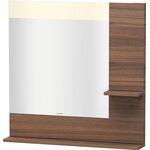 Duravit Spiegel VERO 142x800x800mm Beleuchtung nussbaum natur