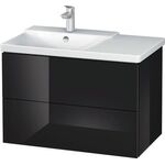 Duravit Waschtischunterbau L-CUBE 820x481x555mm schwarz hochglanz