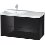 Duravit Waschtischunterbau L-CUBE 1020x481x555mm schwarz hochglanz