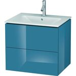 Duravit Waschtischunterbau L-CUBE 620x481x550mm stone blue hochglanz