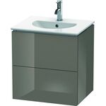 Duravit Waschtischunterbau L-CUBE 419x520x550mm flannel grey hochglanz
