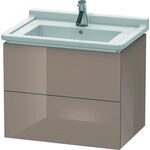 Duravit Waschtischunterbau L-CUBE 469x670x558mm cappuccino hochglanz