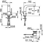 Keuco EH-WT-MI 150 EDITION 400 schw m ZAG Sw-chr geb
