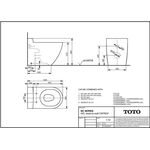 TOTO NC Stand-WC tief, randlos, Abgang waagerecht we