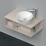 Duravit Waschtischunterbau Compact D-NEO 1 offenes Fach 260x800x480mm taupe