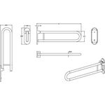 V&B Klappgriff ViCare Funktion we 650mm
