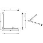 V&B Duschhandlauf ViCare Design verchr 700mm