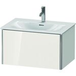 Duravit Waschtischunterbau XSQUARE 397x710x478mm, 1 Auszug weiß hochglanz