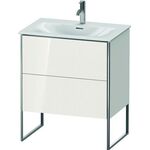 Duravit Waschtischunterbau XSQUARE 840x710x478mm, 2 Auszüge weiß hochglanz