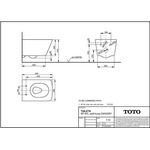 TOTO SP Wand-WC tief, randlos we