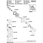 Keuco Umstellventil IXMO UP f 2 Verbr Rosette eckig sw ma