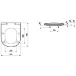 Laufen WC-Sitz Slim LUA mit Deckel, abnehmbar weiß