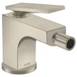 Einhebel-Bidetmischer AXOR CITTERIO m ZAG HGri Rautenschliff brushed nickel