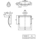 V&B WC-Papierhalter ELEMENTS STRIKING m Deckel Wandmontage 131x115x45mm chrom