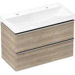 HG Waschtisch Xelu Q m 2 HL ohne Überlauf 1000x480mm weiß