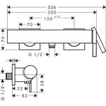 HG Einhebel-Brausemischer Tecturis E Aufputz mattschwarz