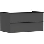 HG Waschtischunterschrank Xelu Q 980x485x550mm diamantengr ma Gri ma-sw
