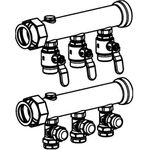 OV Messing-Verteiler Multidis SFI f Industrieheizung und -kühlung 3 Kreise