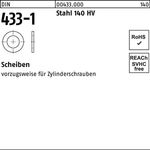 Scheibe DIN 433-1 3,7x 7x0,5 Stahl 140 HV 500 Stück - VPE: 500