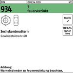 Sechskantmutter DIN 934 M14 8 feuerverz. 250 Stück - VPE: 250