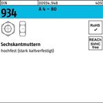 Sechskantmutter DIN 934 M18 A 4 - 80 50 Stück - VPE: 50