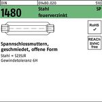 Spannschlossmutter DIN 1480 offen SP M16/170 Stahl feuerverz. 1 Stück
