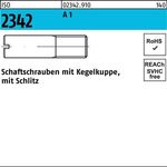 Schaftschraube ISO 2342 Kegelkuppe/Schlitz M4x 16 A 1 100 Stück - VPE: 100