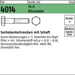 Sechskantschraube ISO 4014 Schaft M20x 360 10.9 zinklamellenb. 1 Stück