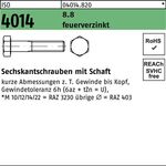 Sechskantschraube ISO 4014 Schaft M20x 120 8.8 feuerverz. 25 Stück - VPE: 25