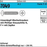 Blechschraube ISO 7049 LIKO Zapfen/PH 2,9x 6,5 -F-H A 2 1000St. - VPE: 1000