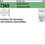 Scheibe DIN 7349 31x68x10 Stahl 100HV feuerverz. 25 Stück - VPE: 25