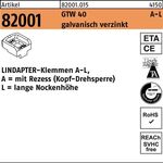 Klemmen R 82001 GTW 40 LM 24/16,0 galv.verz. 1 Stück LINDAPTER